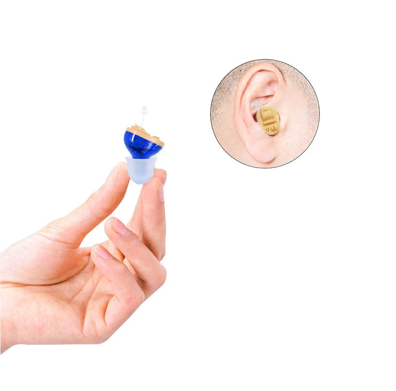 Mini CIC Invisible Hearing Aid - Sound Amplifier for Seniors - Battery A10, Audífonos - First Aid Deaf Machine