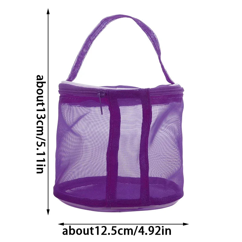 Portable Yarn Storage Bag - Hollow Mesh Knitting and Crochet Yarn Handbag Organizer for Weave Tools and Sewing Accessories