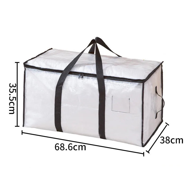 Transparent Waterproof Storage Bag – Large Capacity Quilt & Clothing Organizer for Moving, Dustproof & Moisture-Proof Storage Bag