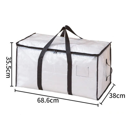 Transparent Waterproof Storage Bag – Large Capacity Quilt & Clothing Organizer for Moving, Dustproof & Moisture-Proof Storage Bag