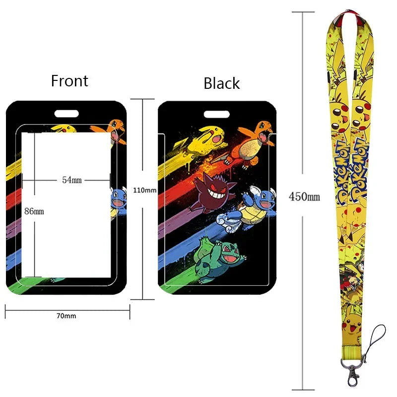 Pikachu Neck Strap Lanyard for Keys – ID Badge Holder, Keychain, Key Rings, Fashion Accessory Gift