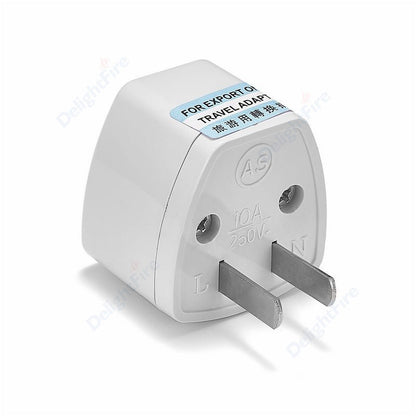 KR Plug Adapter – Multifunction Universal AU, UK, US to EU Type E/F Electrical Socket for France & Spain Travel