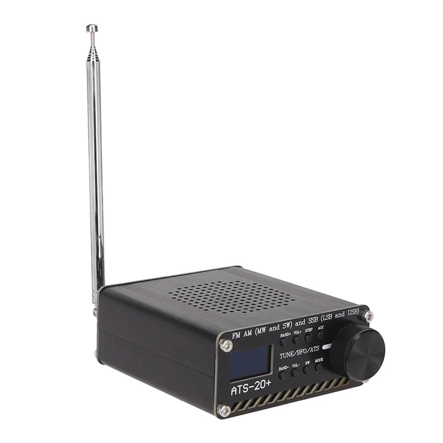 Portable ATS 20+ World Band Digital Radio Receiver – Easy to Read, Lightweight, Professional for Home & Outdoor Camping