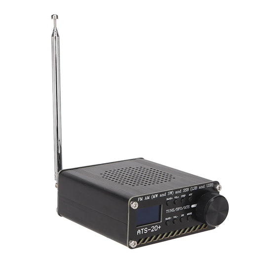 ATS-20+ Portable World Band Radio Receiver – Easy-to-Read Digital Display, Lightweight for Home & Outdoor Camping