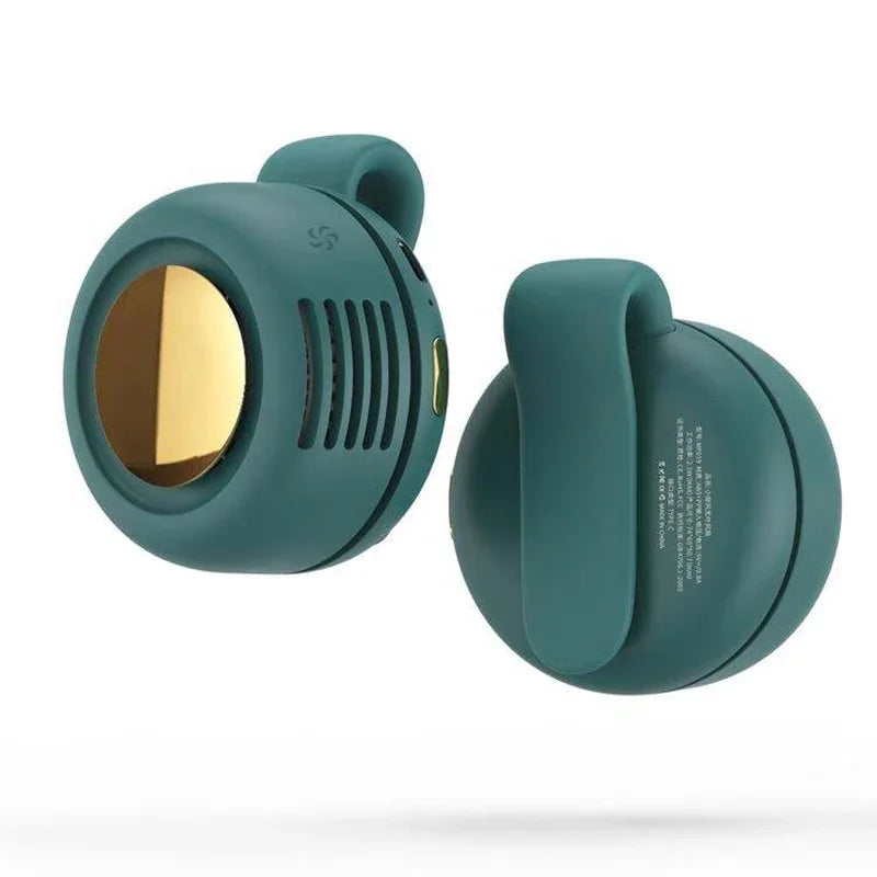 Portable Leafless USB Mini Fan – Silent Bladeless Design with Button Control for Home & Outdoor Travel