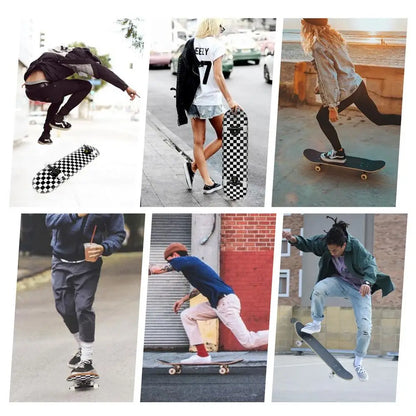 7 Layer Concave Skateboard – 31x8" Classic Trick Board for Adults, Kids & Teens