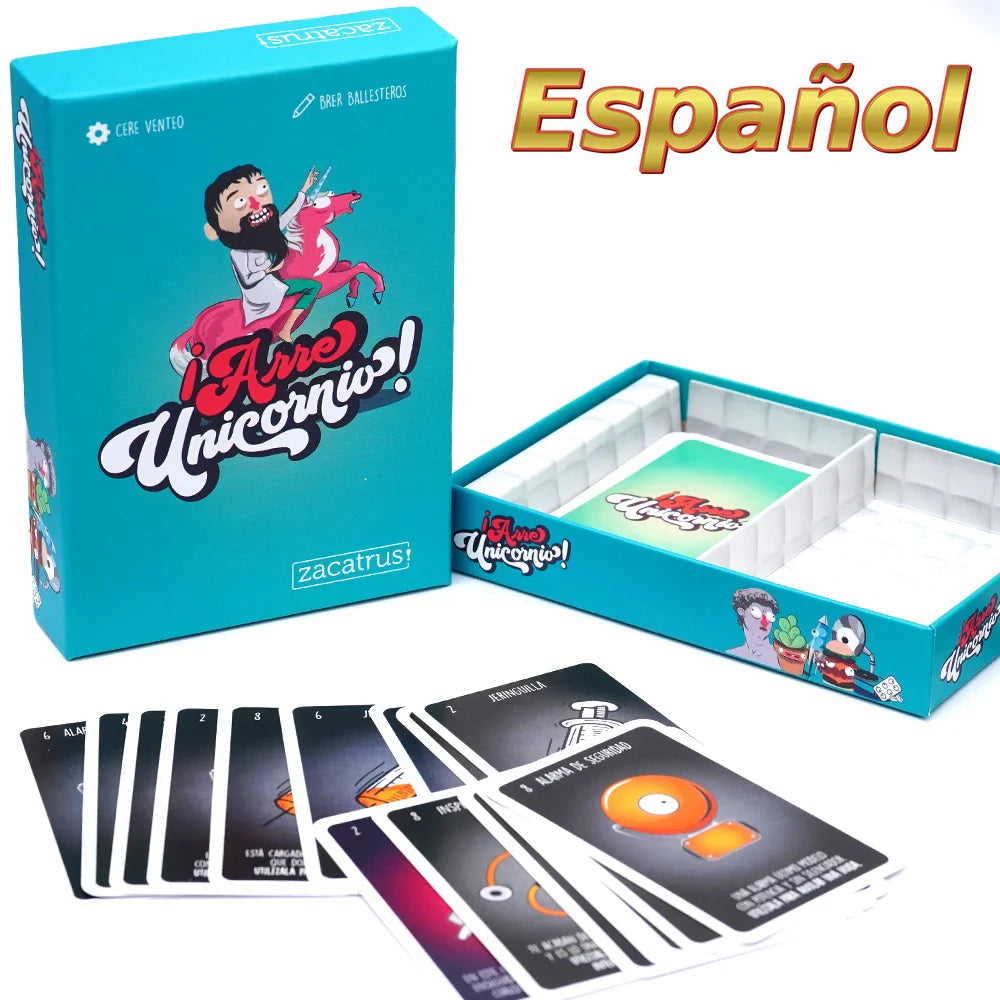 Spanish Trio Card Game Set – Party Games Including The Imposter, Arre Unicorn & More