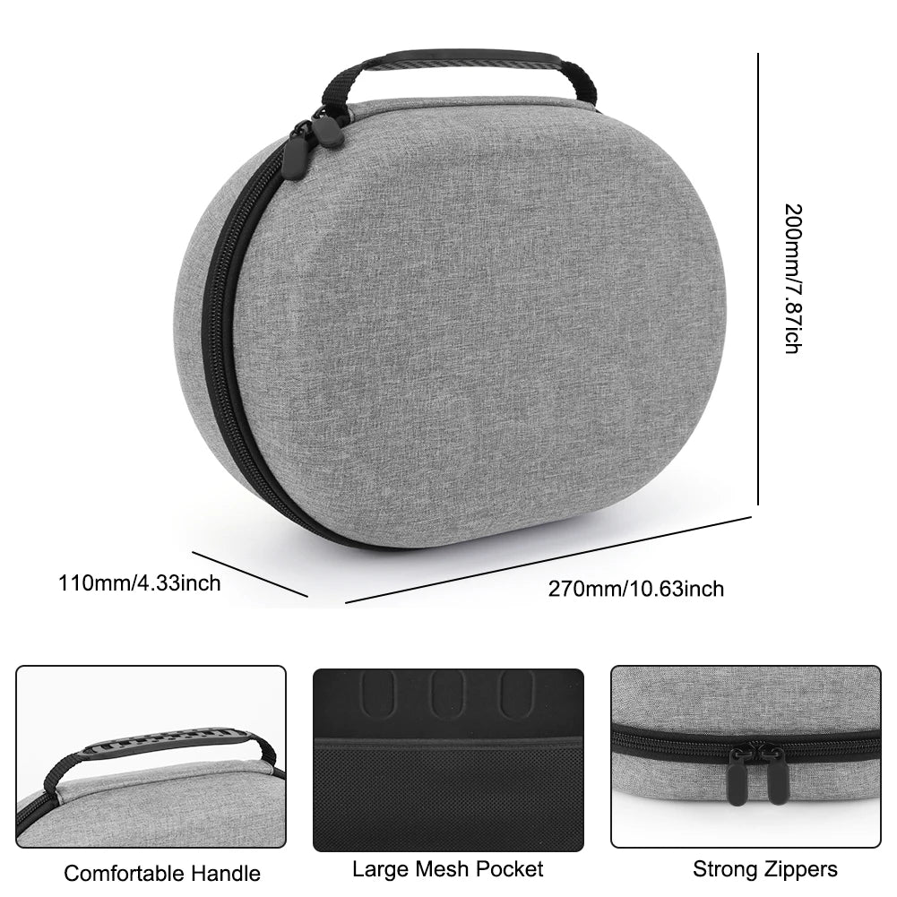 Portable Carrying Case for Meta Quest 3 - Travel-Sized VR Storage Bag with Larger Capacity, Protective EVA Material for Quest 3 Accessories