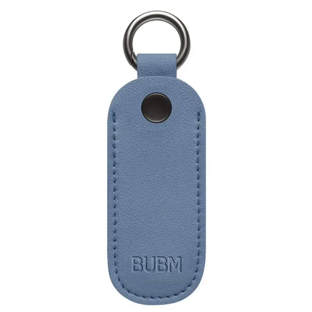 Leather USB Flash Drive Pouch — Protective Storage Case with Key Ring for U Disk, Memory Stick, and Digital Accessories