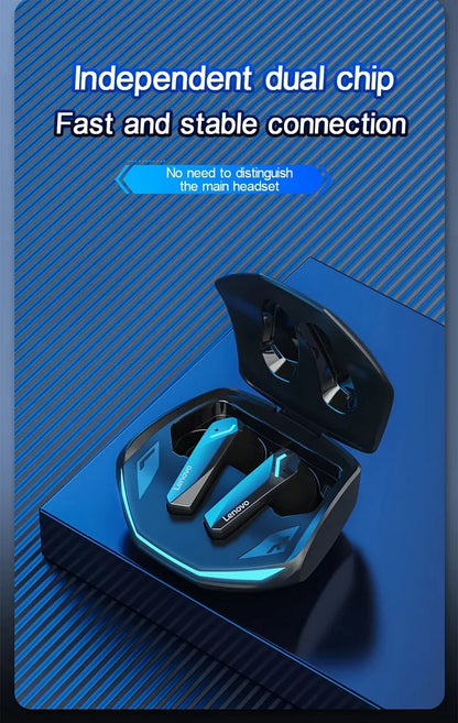 5PCS Lenovo GM2 Pro TWS Wireless Bluetooth Headset – 5.3 Bluetooth, Noise Reduction, Sport & Gaming Earbuds
