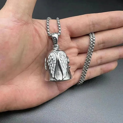 Angel Guardian Riding Bell — Portable Motorcycle & Bicycle Accessory, Perfect Gift for Bikers