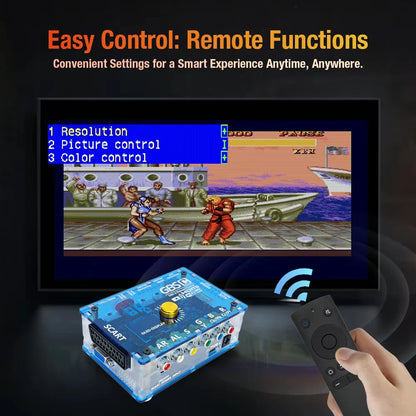 GBSC Mini Video Converter – RGBS/YPbPr/VGA/SCART to HDMI/VGA Output for Dreamcast, PS2, GameCube, Wii & SFC