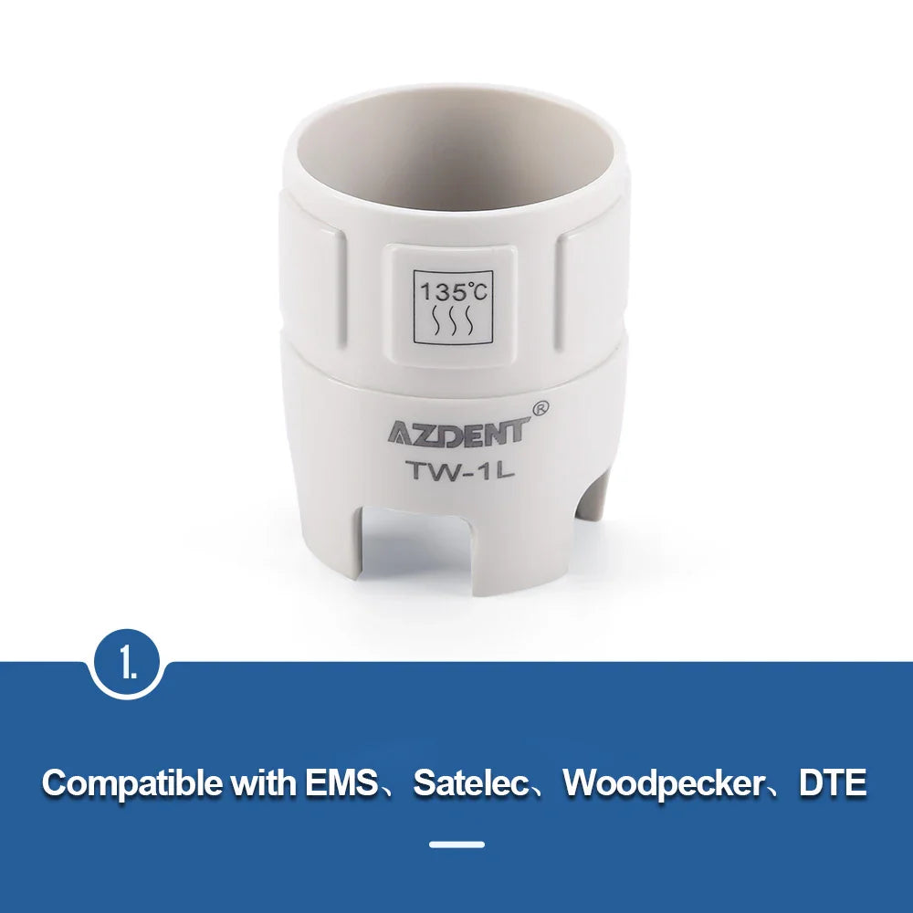 AZDENT Ultrasonic Scaler Tips Torque Wrench – Prevents Tip Falling for EMS, Satelec, Woodpecker, DTE Dentistry Tools