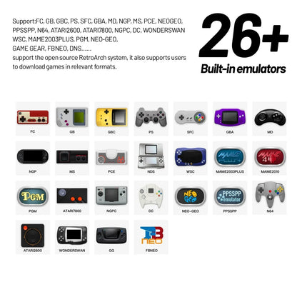 Trimui Smart Pro Handheld Game Console – 4.96'' IPS Screen, Linux System, Joystick & RGB Lighting, Retro Video Game Player Gift