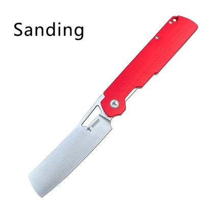 SHOOZIZ XUN120 XUN119 Folding Knife - D2 Steel Flax Handle Outdoor Camping EDC Pocket Tool