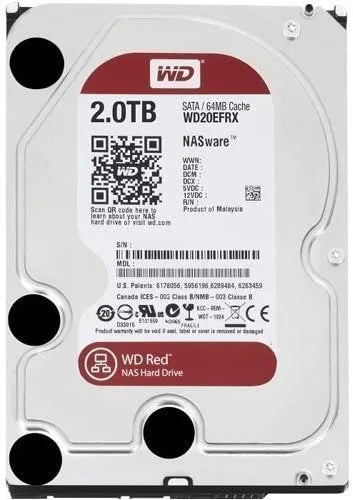 Western Digital WD Red NAS Hard Drive – 4TB, 3TB, 2TB, 6TB 3.5" SATA 6Gb/s with 64MB Cache for Desktop
