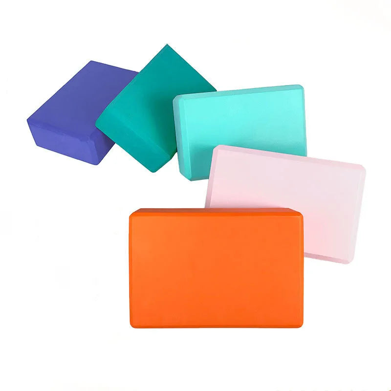 EVA Gym Blocks Foam Brick Set: Yoga Bolster Pillow Cushion for Exercise, Fitness, Stretching - Body Shaping Tool
