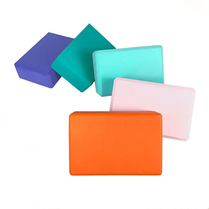 EVA Gym Blocks Foam Brick Set: Yoga Bolster Pillow Cushion for Exercise, Fitness, Stretching - Body Shaping Tool