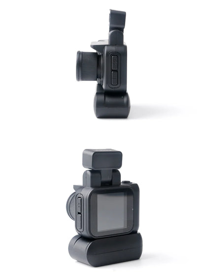 Y4000 Monoreflex Mini Camera 1080P Portable Video Recorder with Flash Lamp, Battery Dock & LCD Screen