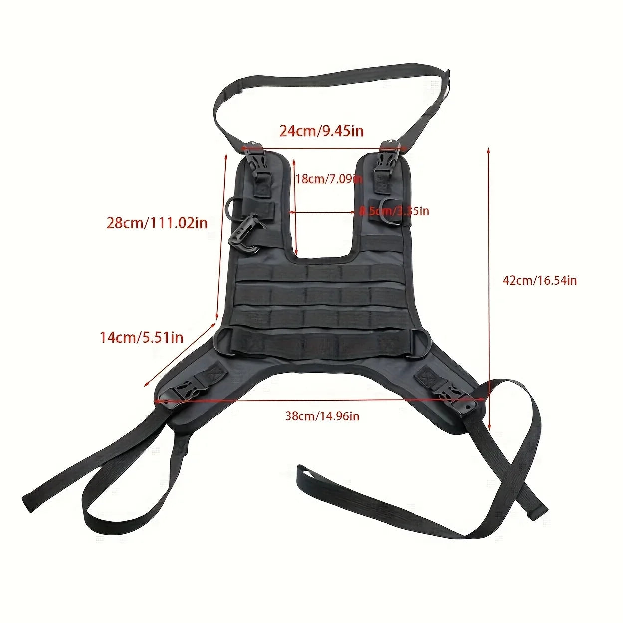 Universal Motorcycle Tank Bag Base - Multi-Purpose Off-Road Tank Vest Mounting Set