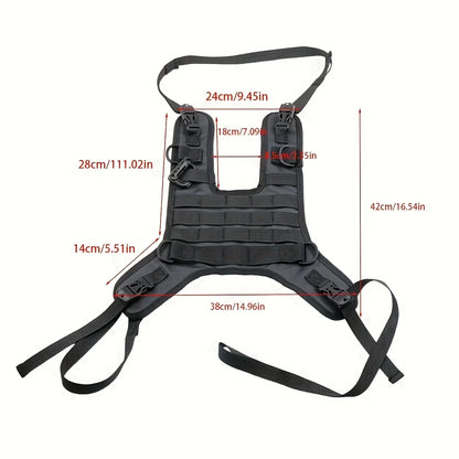Universal Motorcycle Tank Bag Base - Multi-Purpose Off-Road Tank Vest Mounting Set