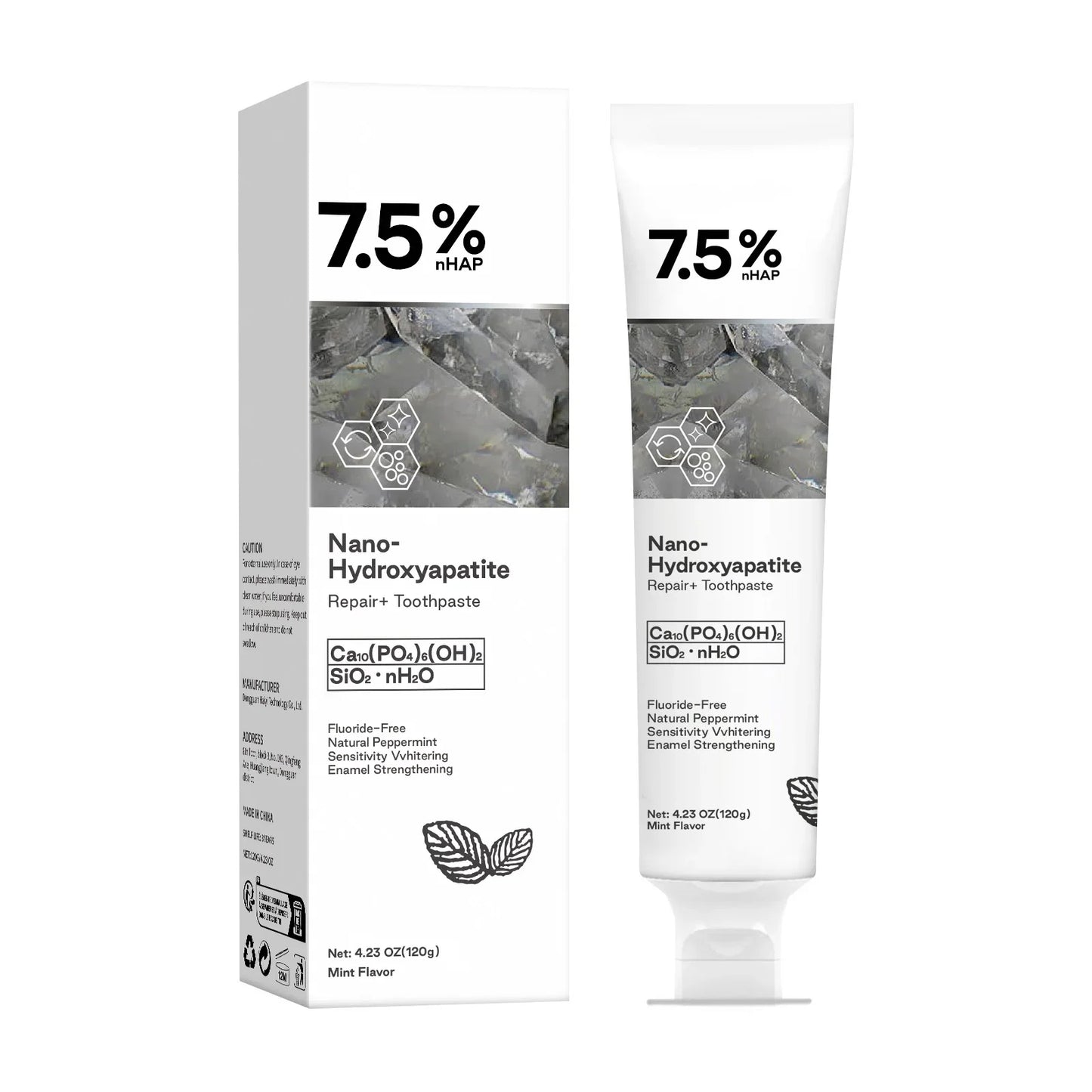 120g Nano Hydroxyapatite Toothpaste – Removes Coffee & Tea Stains, Freshens Breath, Prevents Cavities, Dental Care