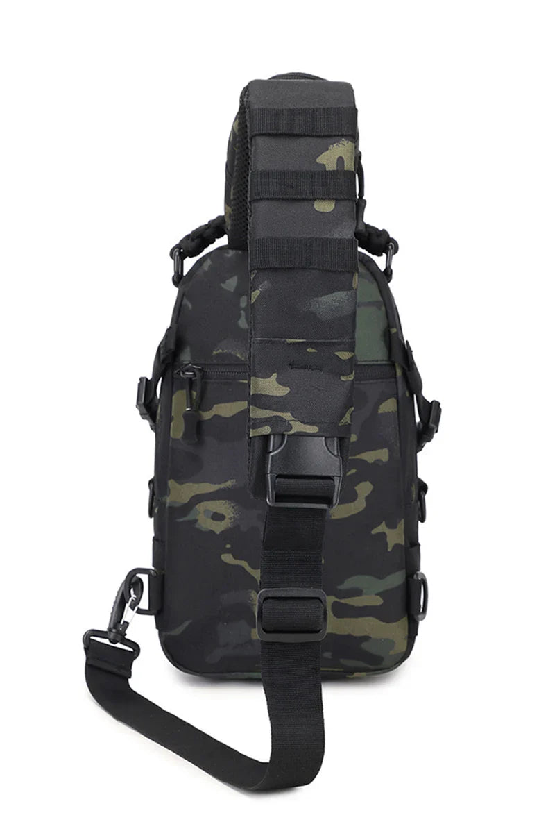 Camping Tactical Chest Bag – MOLLE Sling Backpack for Men, Outdoor Hiking, Cycling & Fishing