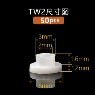 M2-M16 Nylon Step T-Type Washers — Plastic Insulated Crystal Gaskets for M2, M3, M4, M5, M6, M8, M10, M12, M14, M16