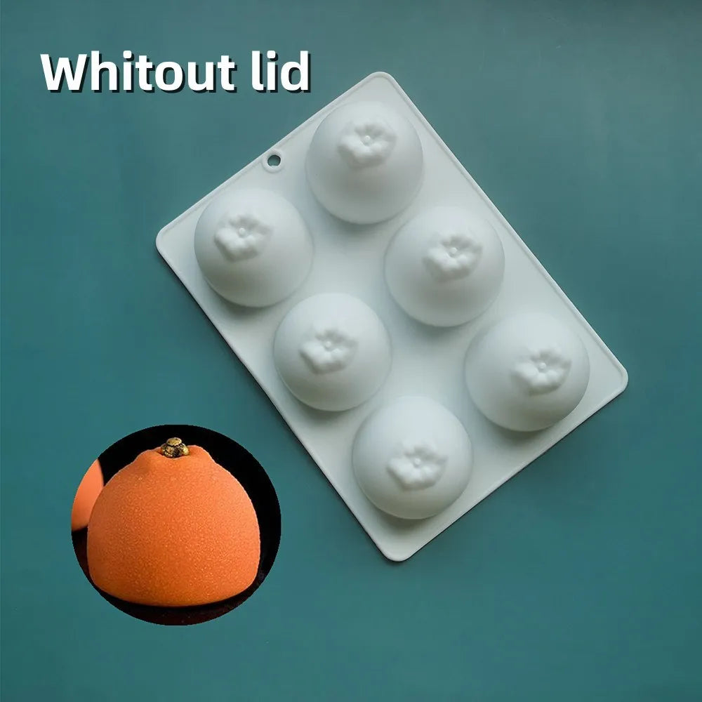3D Fruit Shape Silicone Cake Mold — French Dessert Baking Tools for Brownies, Mousse & Pastry Decoration