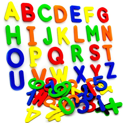 24-76pcs Magnetic Alphabet Letters — EVA Foam Refrigerator Stickers for Toddlers & Kids, Educational Spelling & Counting Toy Gift