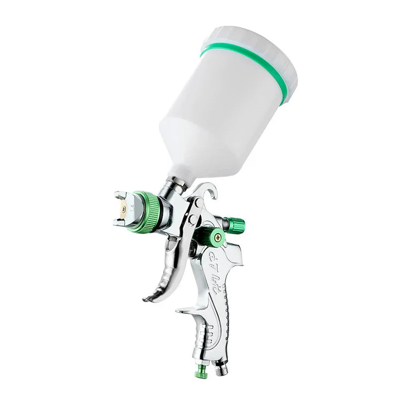 HVLP Professional Spray Gun – 1.4/1.7/2.0/2.5mm Steel Nozzle Gravity Gun for Car Paint | Portable DIY Spray Paint Kit