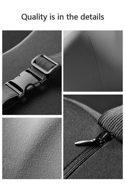 Electric Car Lumbar & Neck Massage Pillow | Single Headrest Vibration Cushion for Seat Support