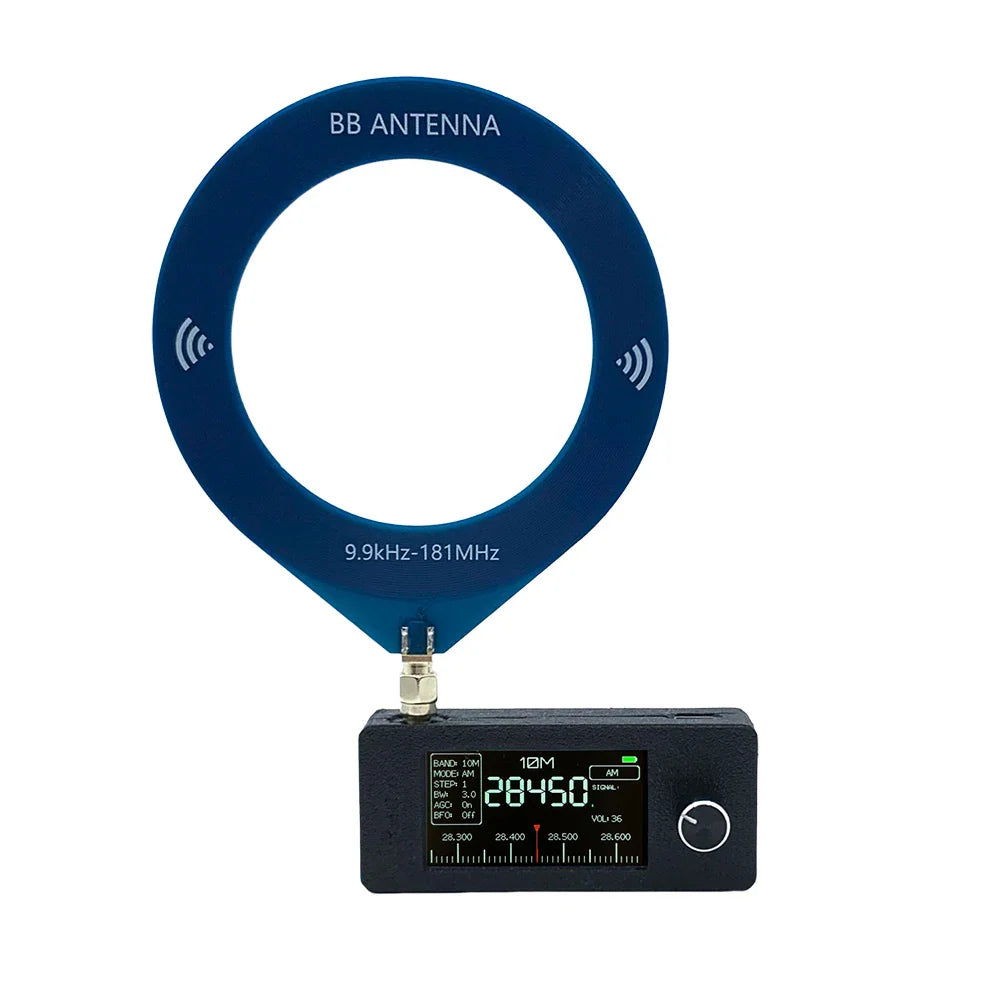 SI4732 Portable All-Band Radio – 0.5-108MHz AM/FM/LSB/USB, 1.9" IPS Screen, Mini HF SW MW VHF Radio Receiver