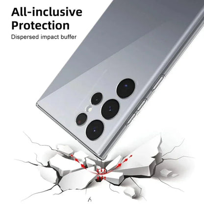 Soft Clear Silicone Phone Case for Samsung Galaxy A53 A13 A52 A12 A54 A16 A55 A52S S25 S24 S22 S21 S23 Ultra S20 FE Note 20 Ultra