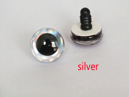 20PCS 3D Colorful Trapezoid Doll Eyes — 12 Colors, Sizes 9mm–35mm for DIY Crafting & Toy Making