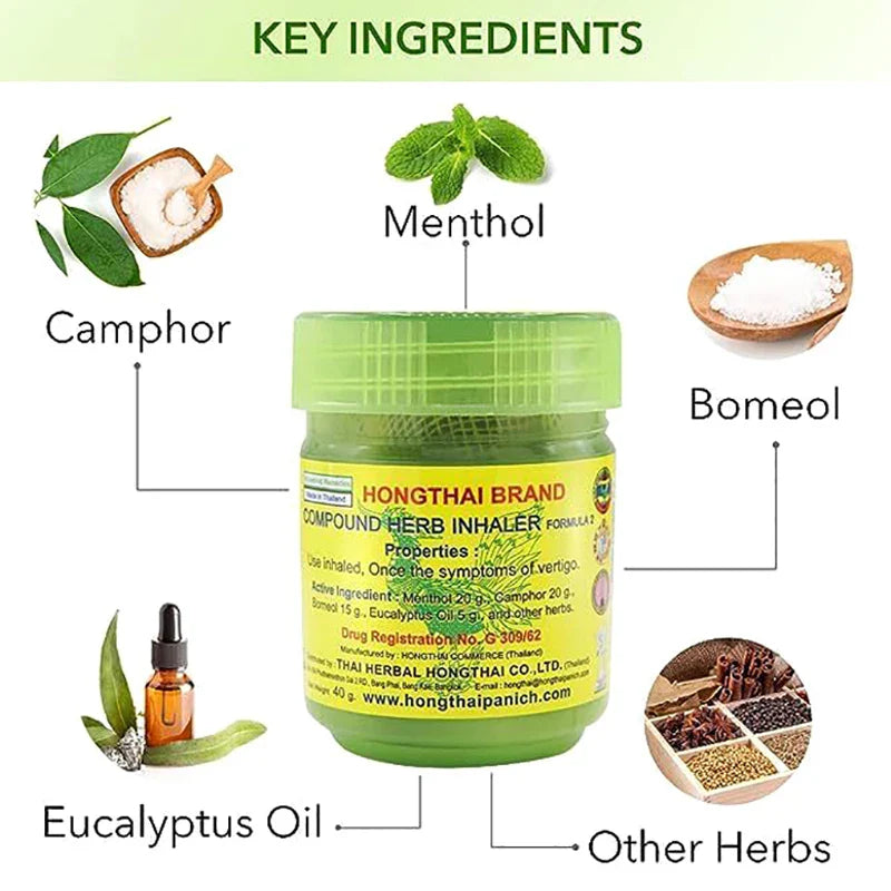 1 Bottle Thai Herbal Inhaler — Natural Nose Care & Health Tool