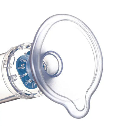 Pet Aerosol Chamber Inhaler — Portable Nebulizer with Silicone Mask, Tank, and Manual Pump for Cats and Dogs