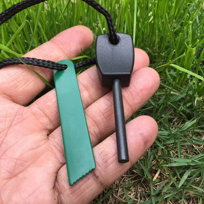 Mini Waterproof Flint Fire Starter – Magnesium Survival Tool for Camping & Outdoor Use