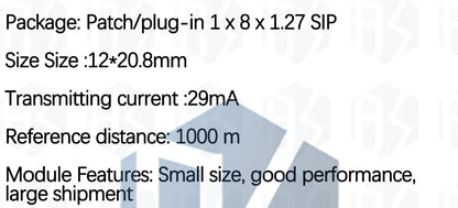 CC1101 Wireless Module - 10mW, 433MHZ/868MHZ, Long Distance Transmission 300-1000M with SMA Antenna, Wireless Transceiver
