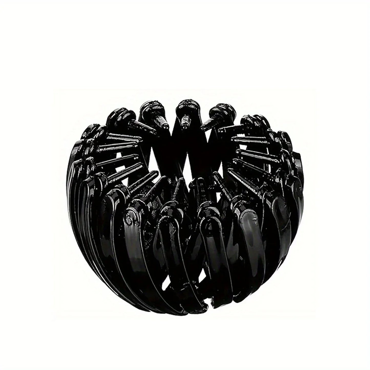 Bird’s Nest Magic Hair Clip – Fashionable Ponytail & Round Bun Hairband, Retro Geometric Elastic Hair Accessory for Women