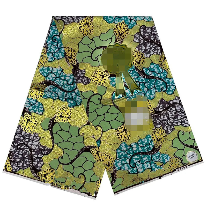 100% Cotton African Wax Print Fabric - High Quality Ankara Fabric 6 Yards