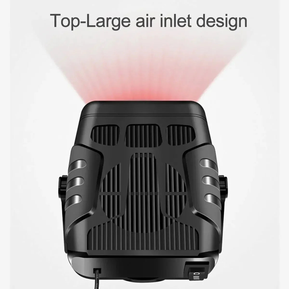 Electric Car Heater & Air Cooler Fan 12V/24V – Portable 120W Demister Defroster for Windshield Defogging