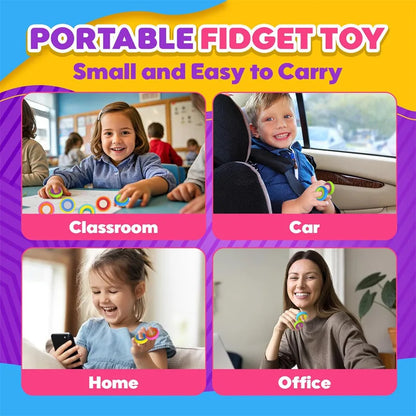Fidget Spinner Rings - Sensory Finger Toys for Stress Relief, Focus & Everyday Play