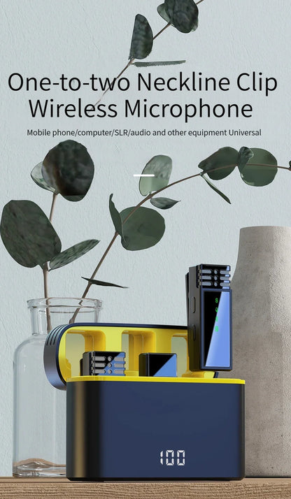 Xiaomi Wireless Lavalier Microphone – Portable Noise-Cancelling Mini Mic for Vlog, Interview, Live Streaming, Audio & Video Recording