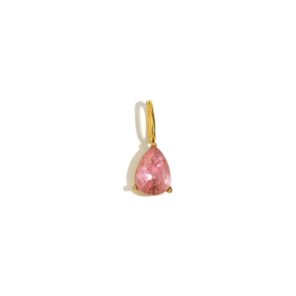 E.B.belle Colorful Zircon Waterdrop Pendant Jewelry Set for Women – DIY Handmade Necklace & Earrings Making Accessories