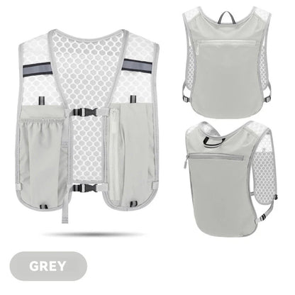 Lightweight Running Hydration Vest Backpack – Marathon Hiking Cycling Chest Pack with Phone Pocket