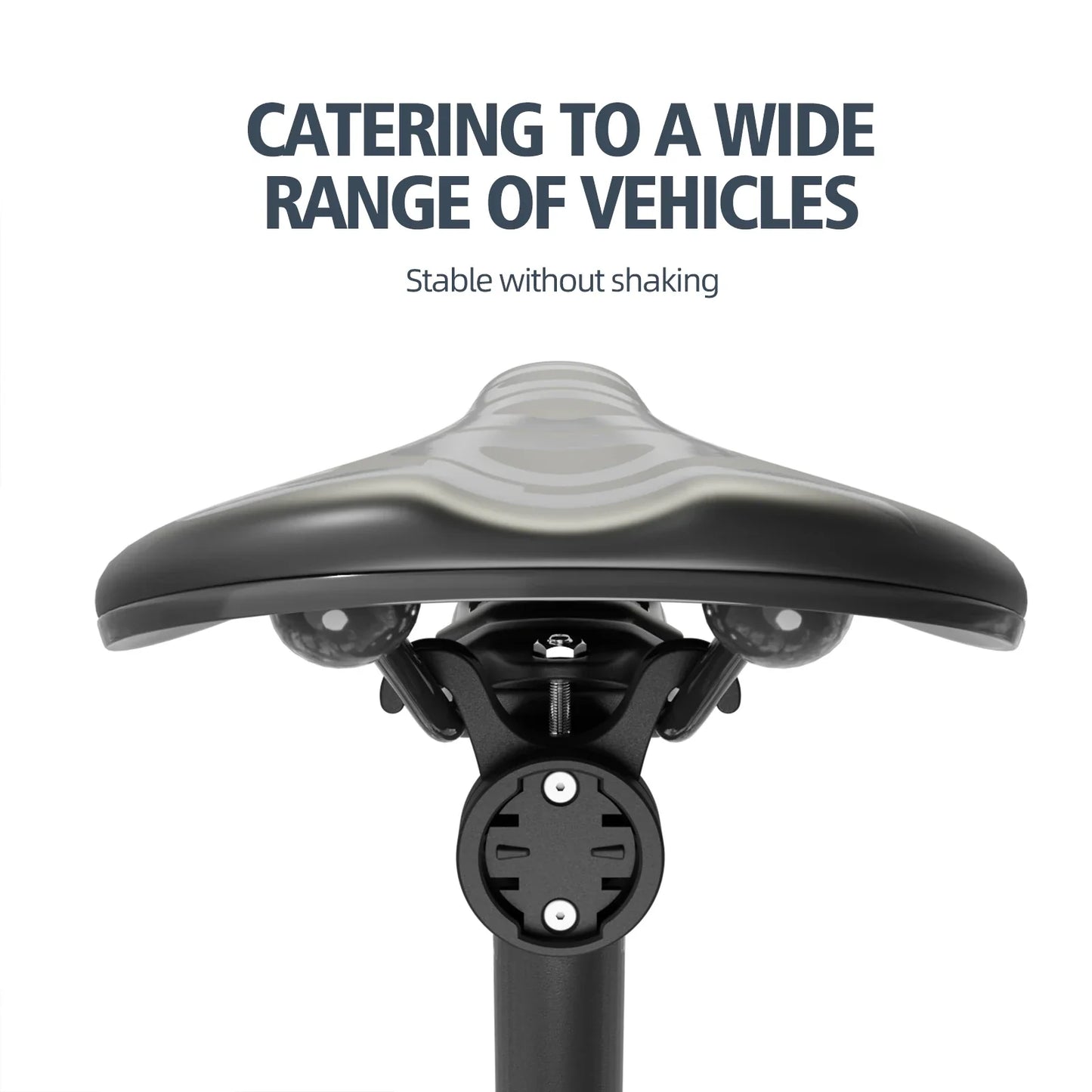 CYCLAMI S11 Bicycle Saddle Lamp Mount — Bike Taillight Seatpost Holder Bracket for Garmin Radar RT510, RTL515, RVR315, L308, L508, TL30