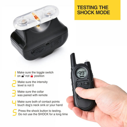 Rechargeable Anti-Bark Training Collar for Small Dogs 5–15 lbs – Ultra-Light Electric Behavior Correction Dog Collar