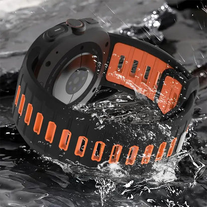 Sports Silicone Strap for Samsung Galaxy Watch Ultra 2025 — Soft Two-Color No-Gap Band for 47mm Galaxy Watch 7 Ultra
