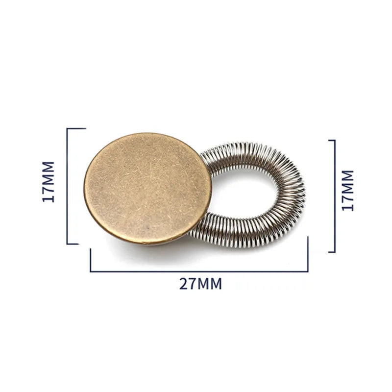 Detachable Jeans Waist Adjustment Buckle: Metal Button Extender Set for DIY Pants - Free Sewing Waist Extenders Buttons (1/4/8pcs)